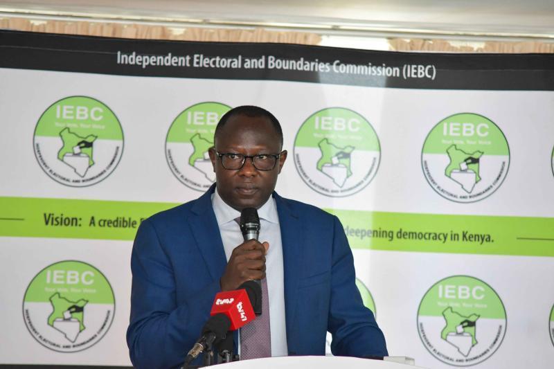File image of IEBC Chair Erastus Edung Ethekon.